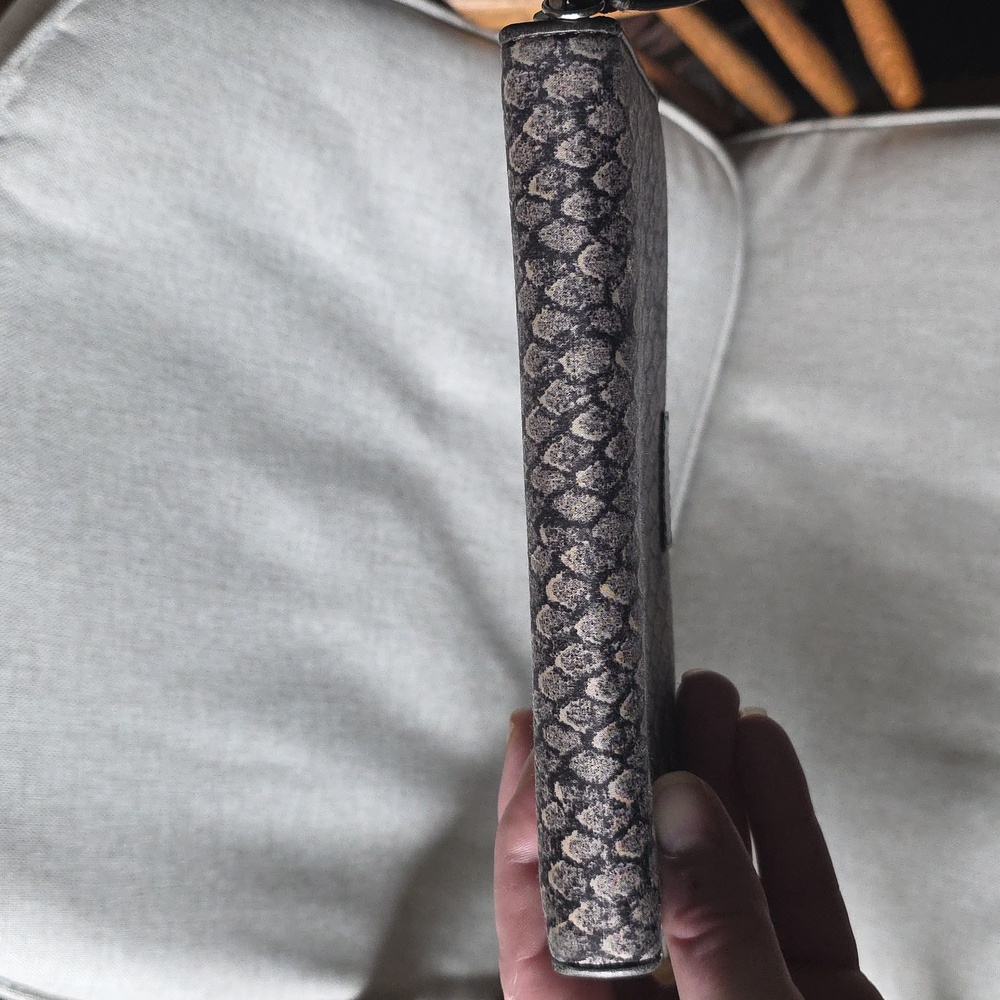 Coach Gray Snake Pattern Wallet - image 7